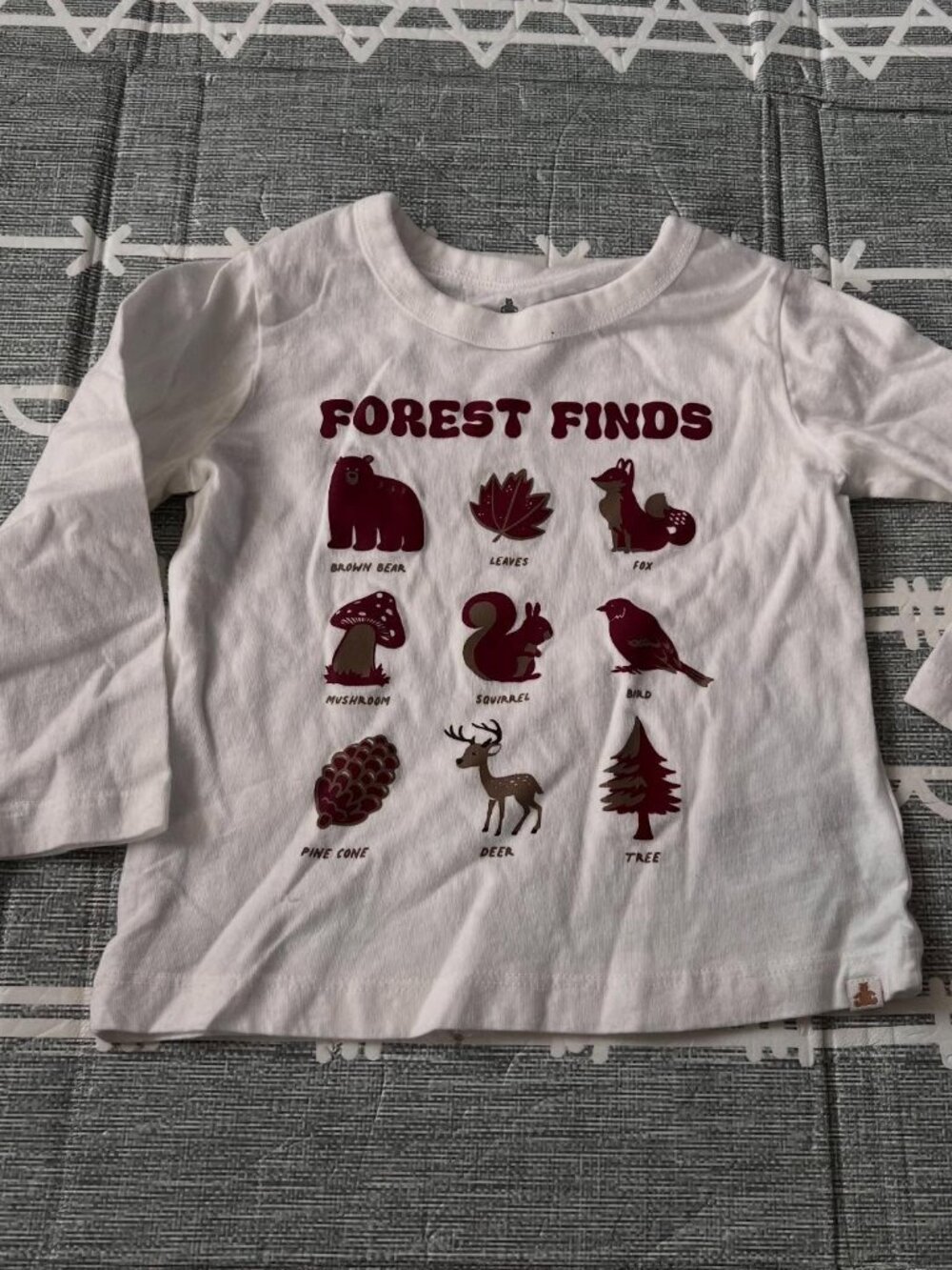 Gap Long Sleeve Forest Friends Tee